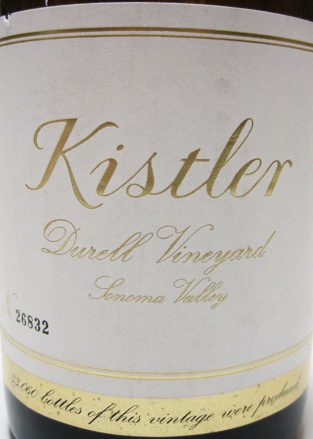 1998 Kistler Vineyards Chardonnay Durell Vineyard Sonoma Valley